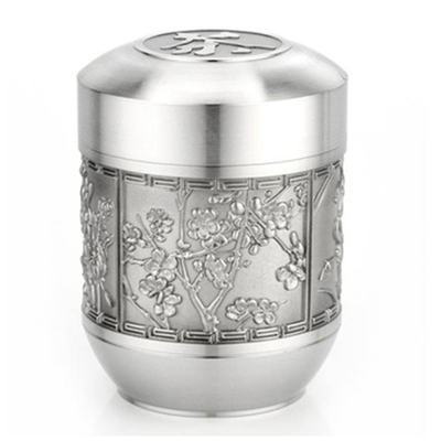 泰芝宝（THAISEBERG） 梅兰竹菊锡器随身便携茶叶罐小商务礼品礼盒装TL701